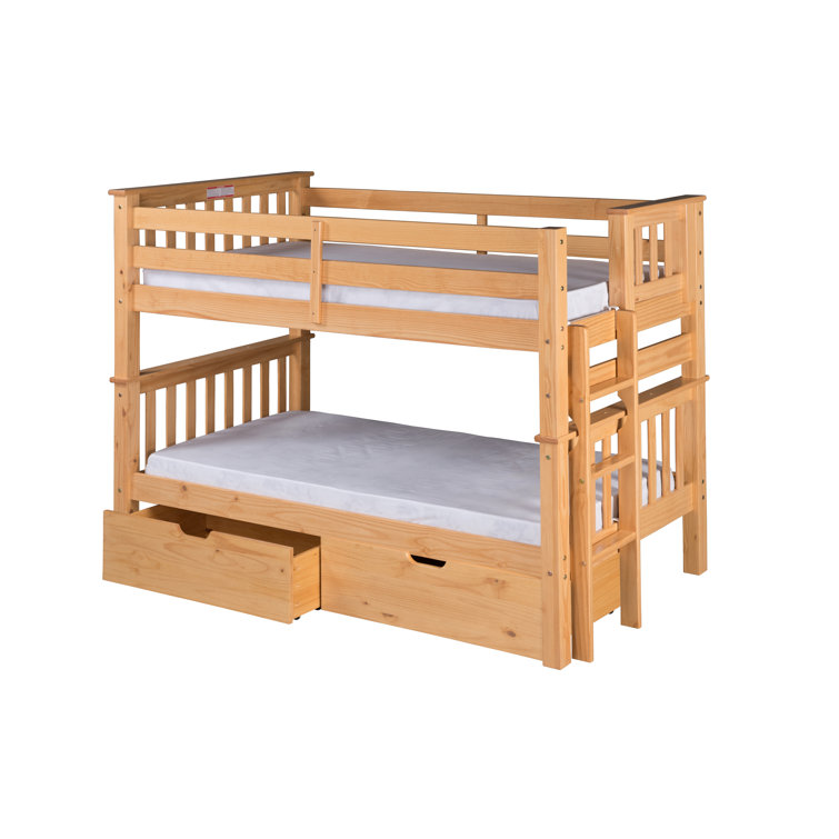 Harriet Bee Lindy Solid Wood Standard Bunk Bed by Harriet Bee Wayfair